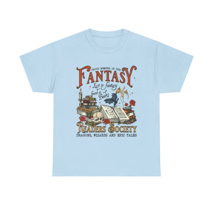 Fantasy Reader Society T-Shirt Booklover Tee