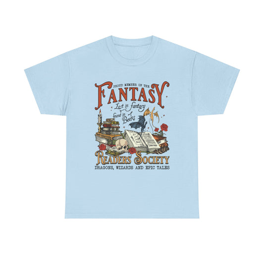 Fantasy Reader Society T-Shirt Booklover Tee