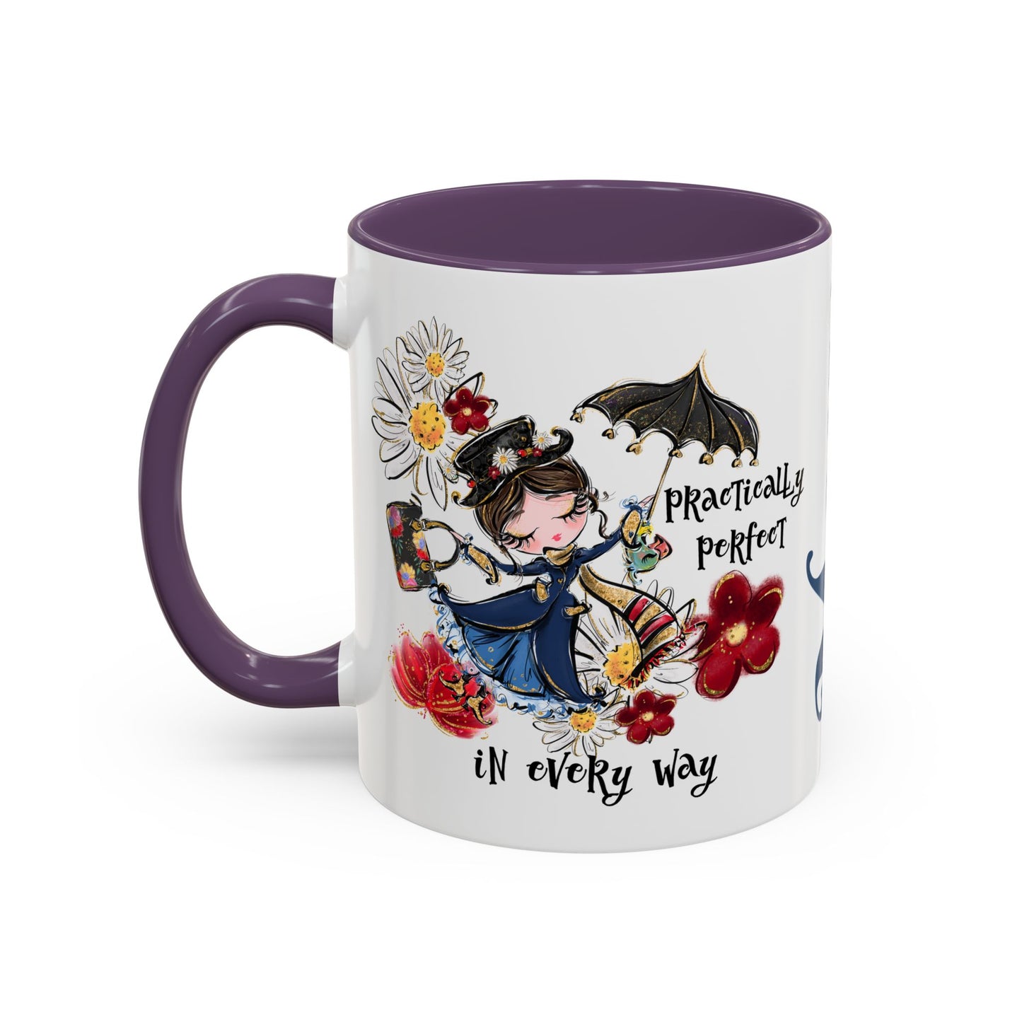 Accent Coffee Mug — 'Practically Perfect in Every Way'