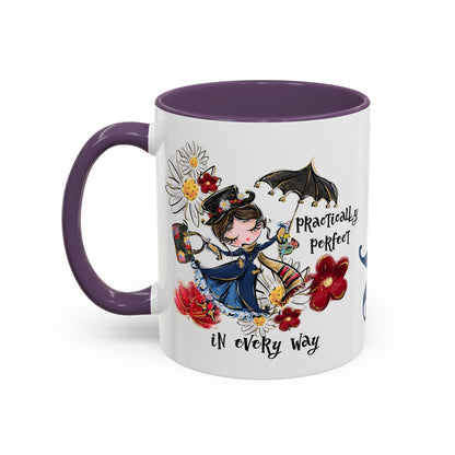 Accent Coffee Mug — 'Practically Perfect in Every Way'
