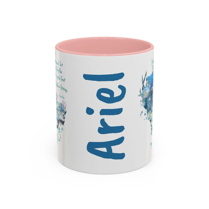 Customizable Mermaid Quote Accent Coffee Mug — Inspirational Ocean Art 11/15oz