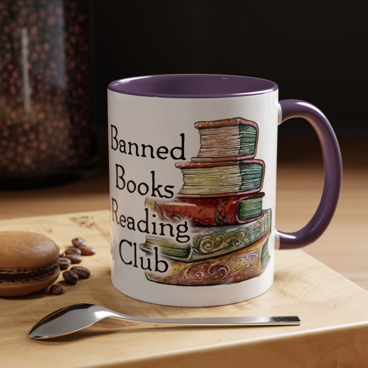 Banned Books Reading Club - Accent Coffee Mug (11, 15oz)