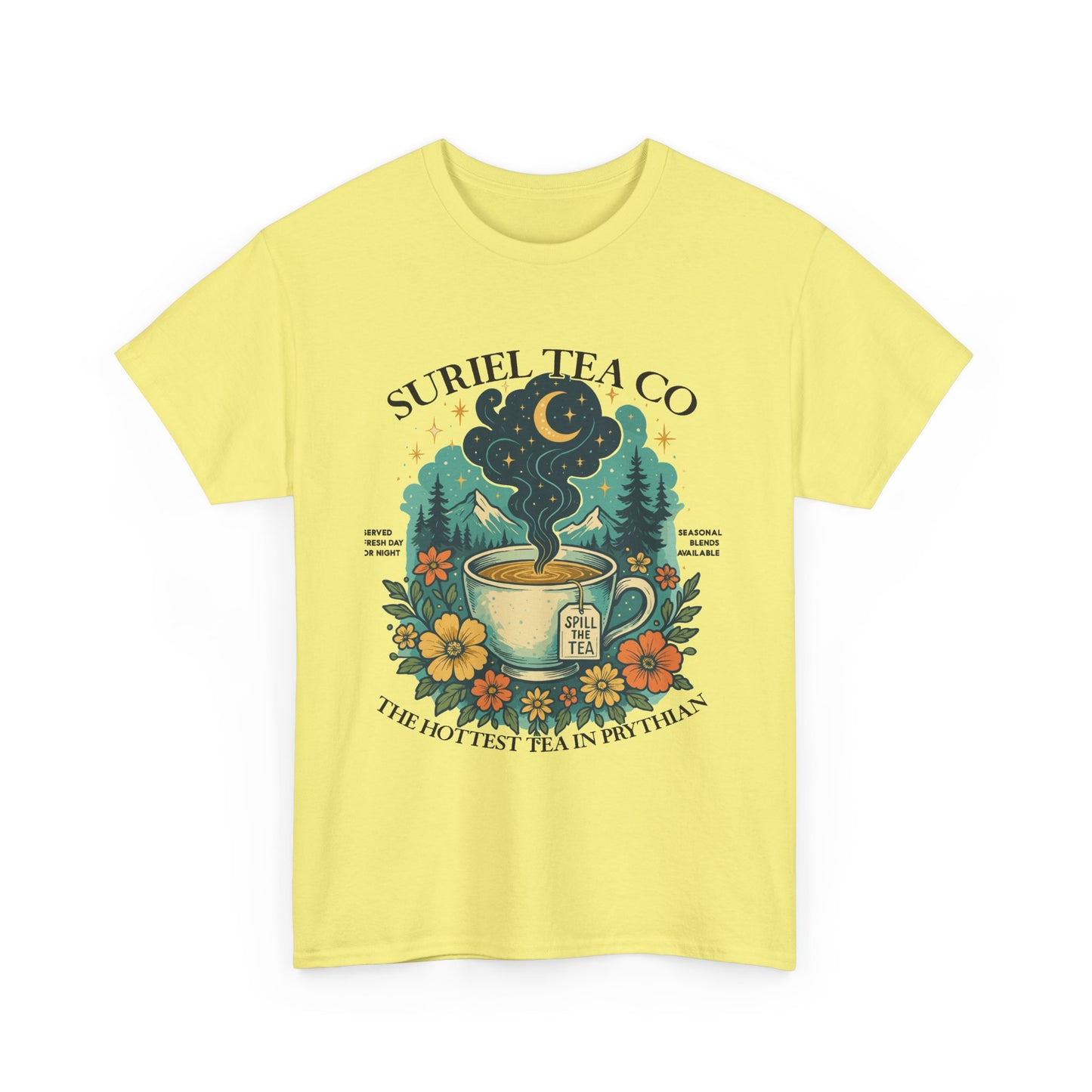 Suriel Tea Co. Vintage Tea Cup T-Shirt  Graphic Tee