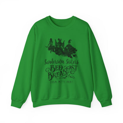 Sanderson Sisters Bed & Breakfast Crewneck Sweatshirt -  Witchy Graphic Pullover
