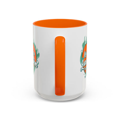 Accent Coffee Mug — "My Energy Is a Luxury Item" Heart Design