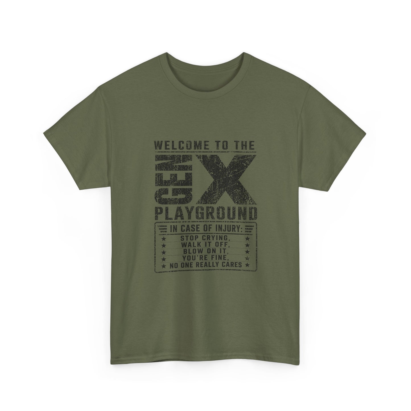T-Shirt — 'Welcome to the Gen X Playground' Graphic Tee
