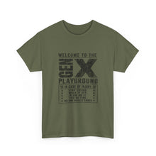 T-Shirt — 'Welcome to the Gen X Playground' Graphic Tee