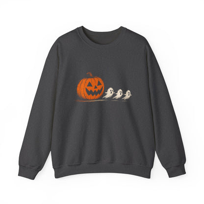 Halloween Pumpkin & Ghosts Crewneck Sweatshirt