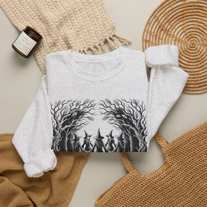 Witch Circle Crewneck Sweatshirt — "God Forbid Women Have Hobbies" Graphic