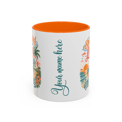 *Customizable* Living the Life Coffee Mug — "She Decided to Start Living the Life She Had Imagined"