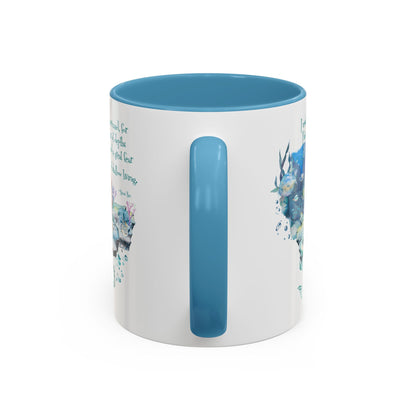 Customizable Mermaid Quote Accent Coffee Mug — Inspirational Ocean Art 11/15oz