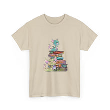 Book Dragon T-Shirt — Cute Book Stack Dragons Reading Tee