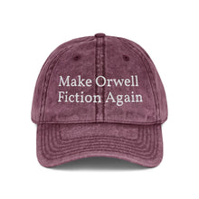Make Orwell Fiction Again Embroidered Vintage Cap