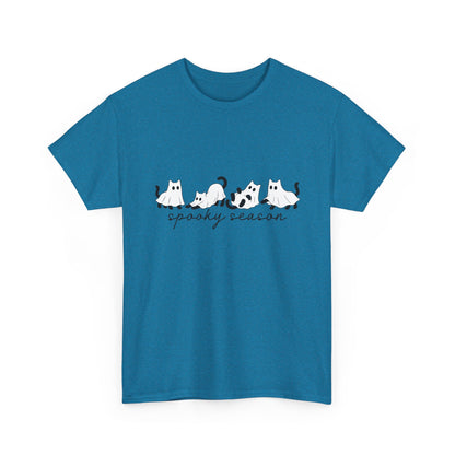 Spooky Season Cat Tee — Cute Ghost Cats "spooky season" Halloween Shirt