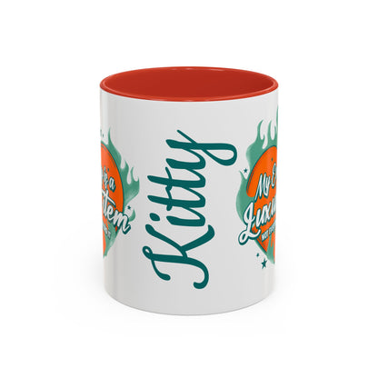 Accent Coffee Mug — "My Energy Is a Luxury Item" Heart Design