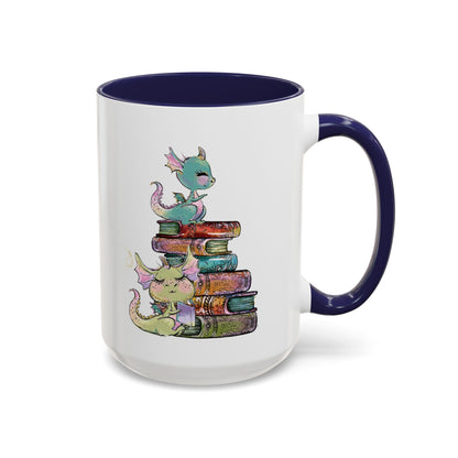 Book Dragons - Accent Coffee Mug (11, 15oz)