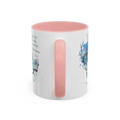 Customizable Mermaid Quote Accent Coffee Mug — Inspirational Ocean Art 11/15oz