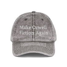 Make Orwell Fiction Again Embroidered Vintage Cap