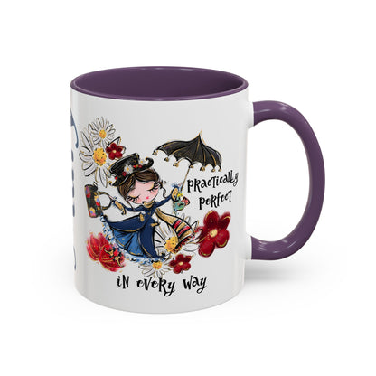 Accent Coffee Mug — 'Practically Perfect in Every Way'