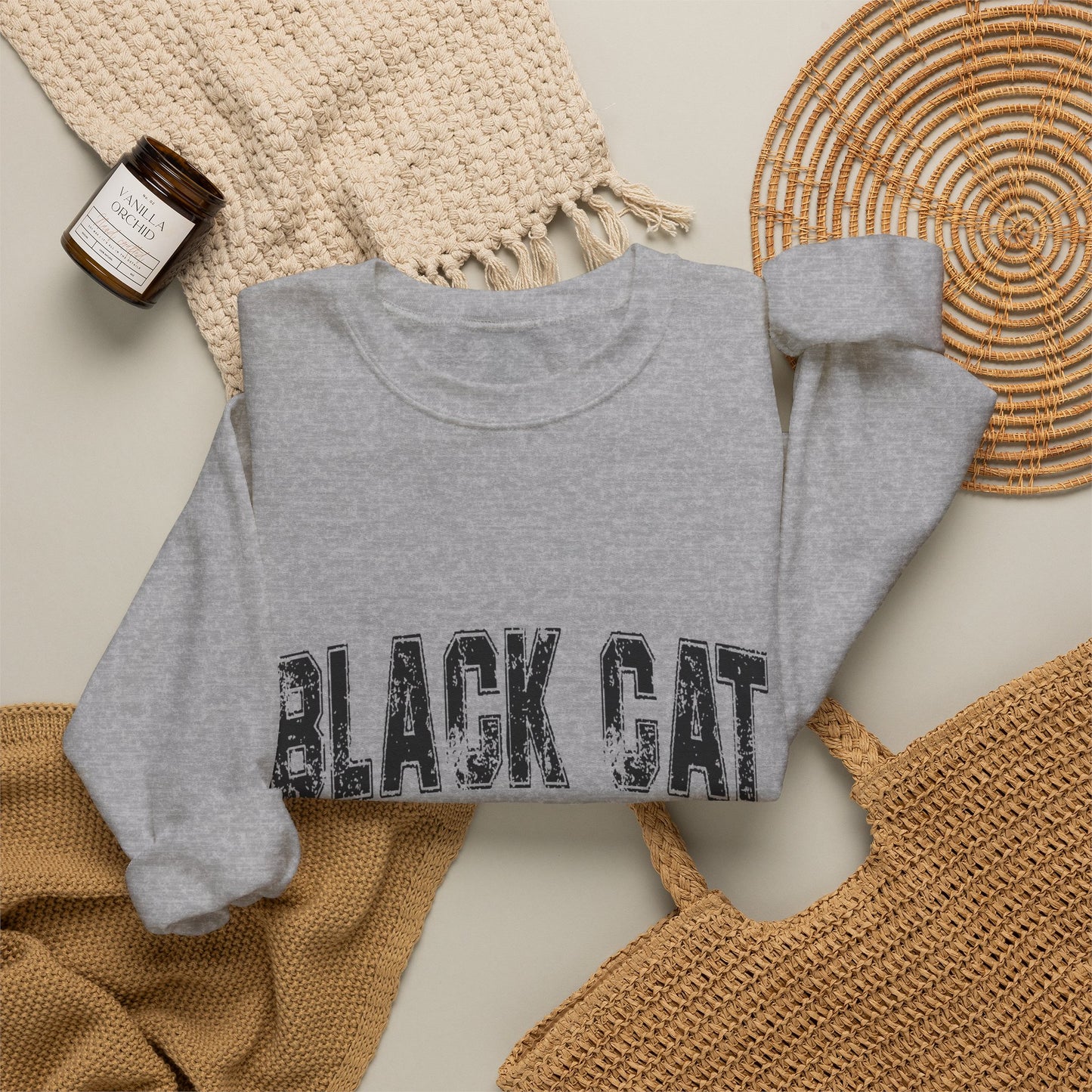 Black Cat Energy Crewneck Sweatshirt