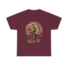 Book Tree T-Shirt – Literary Tree of Books Graphic Tee for Book Lovers