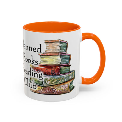 Banned Books Reading Club - Accent Coffee Mug (11, 15oz)