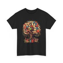 Book Tree T-Shirt – Literary Tree of Books Graphic Tee for Book Lovers