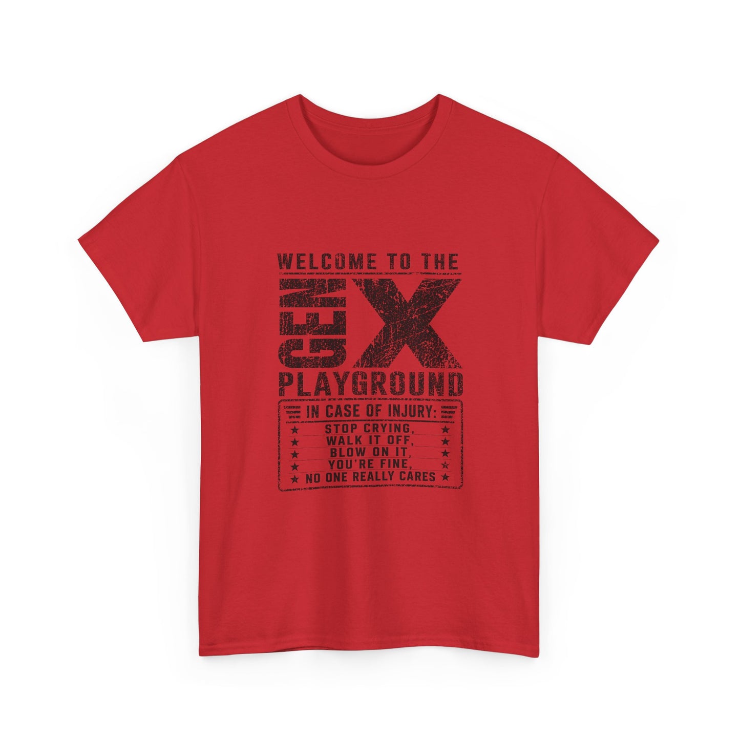 T-Shirt — 'Welcome to the Gen X Playground' Graphic Tee