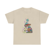Book Dragon T-Shirt — Cute Book Stack Dragons Reading Tee