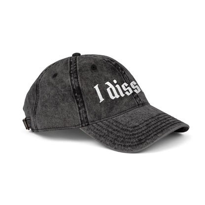 Embroidered 'I Dissent' Vintage Cap - White text
