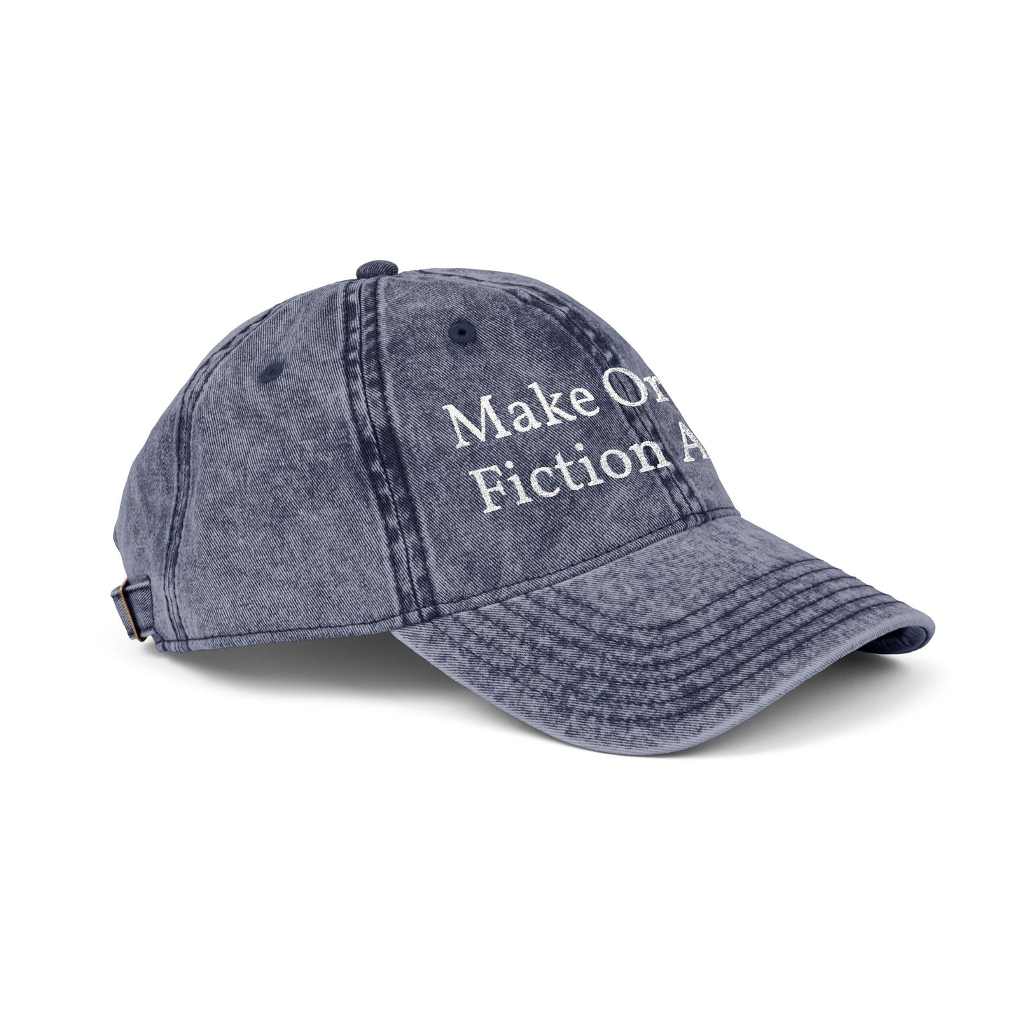 Make Orwell Fiction Again Embroidered Vintage Cap