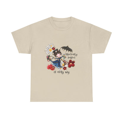 T-Shirt — 'Practically Perfect In Every Way' Floral Tee