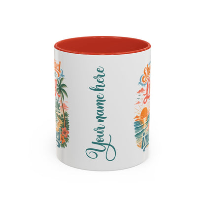 *Customizable* Living the Life Coffee Mug — "She Decided to Start Living the Life She Had Imagined"
