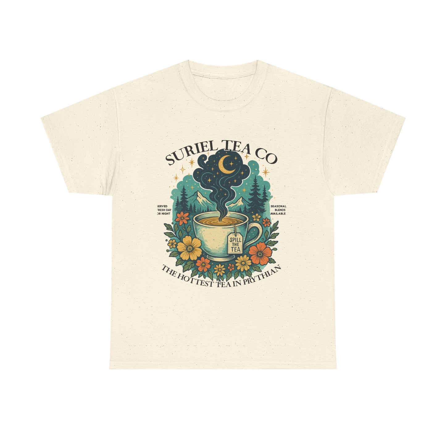 Suriel Tea Co. Vintage Tea Cup T-Shirt  Graphic Tee