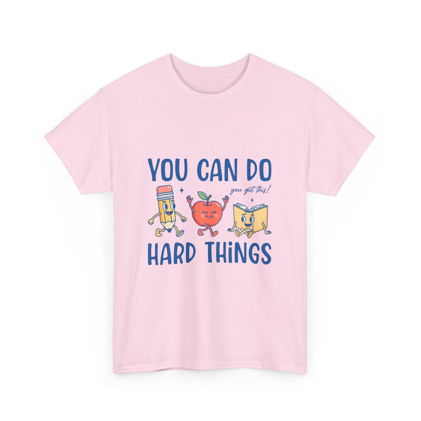 "You Can Do Hard Things" Back to  School Tee with Cute Characters