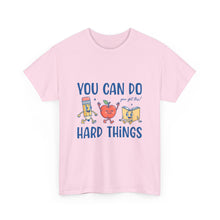 "You Can Do Hard Things" Back to  School Tee with Cute Characters