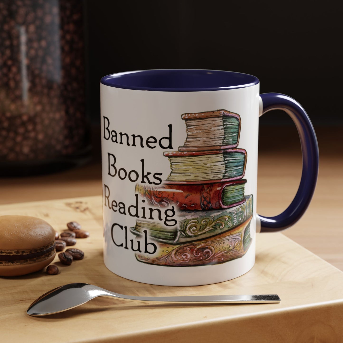 Banned Books Reading Club - Accent Coffee Mug (11, 15oz)