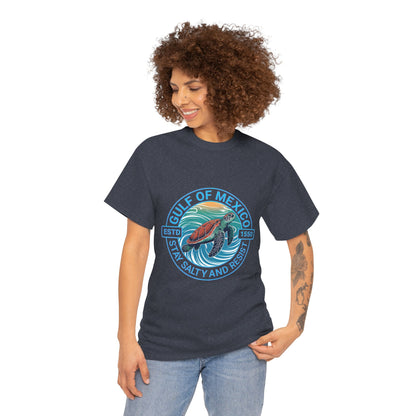 Gulf of Mexico Turtle Tee - "Stay Salty and Resist"  T-Shirt