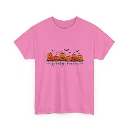 Spooky Season Pumpkin Tee — Cute Jack-o'-Lanterns & Bats Halloween T-Shirt