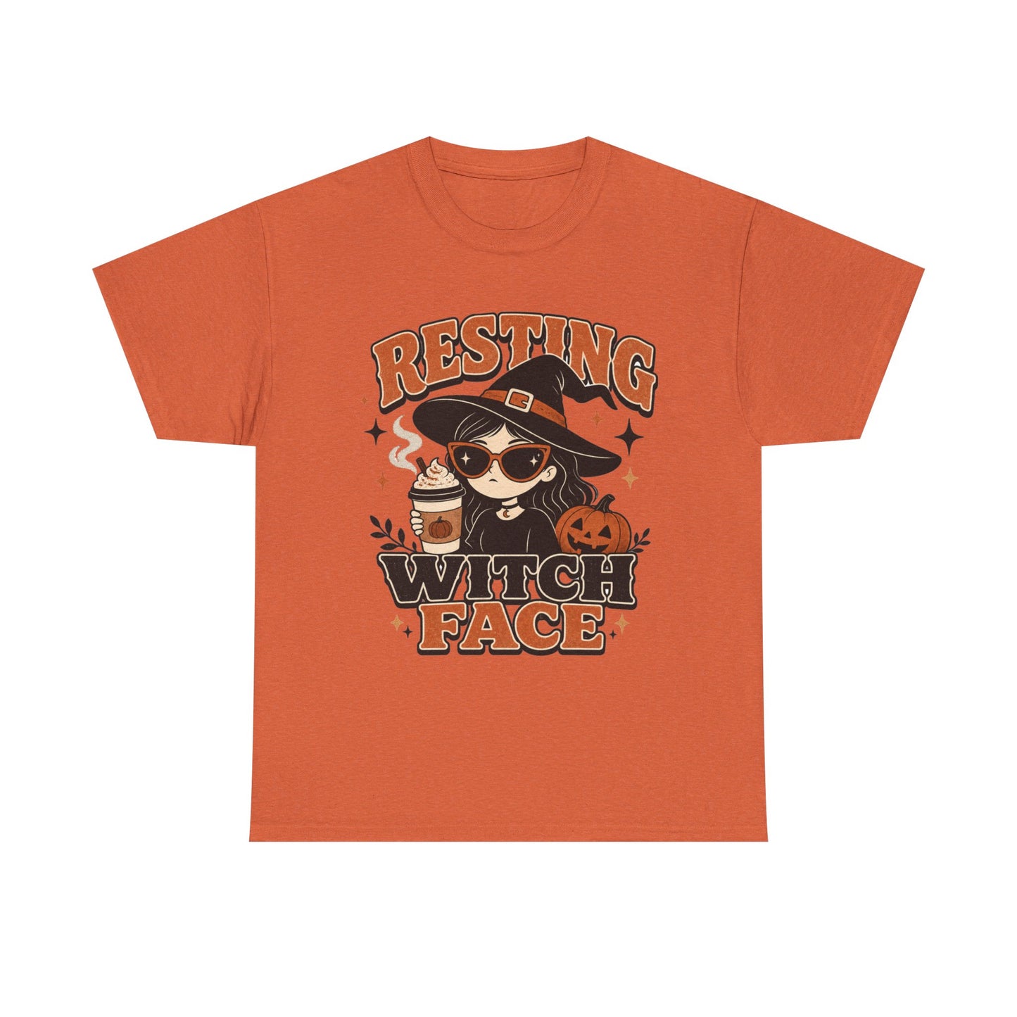 Resting Witch Face T-Shirt – Cute Halloween Witch Coffee Tee