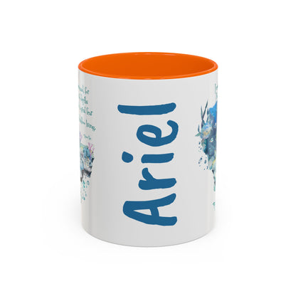 Customizable Mermaid Quote Accent Coffee Mug — Inspirational Ocean Art 11/15oz