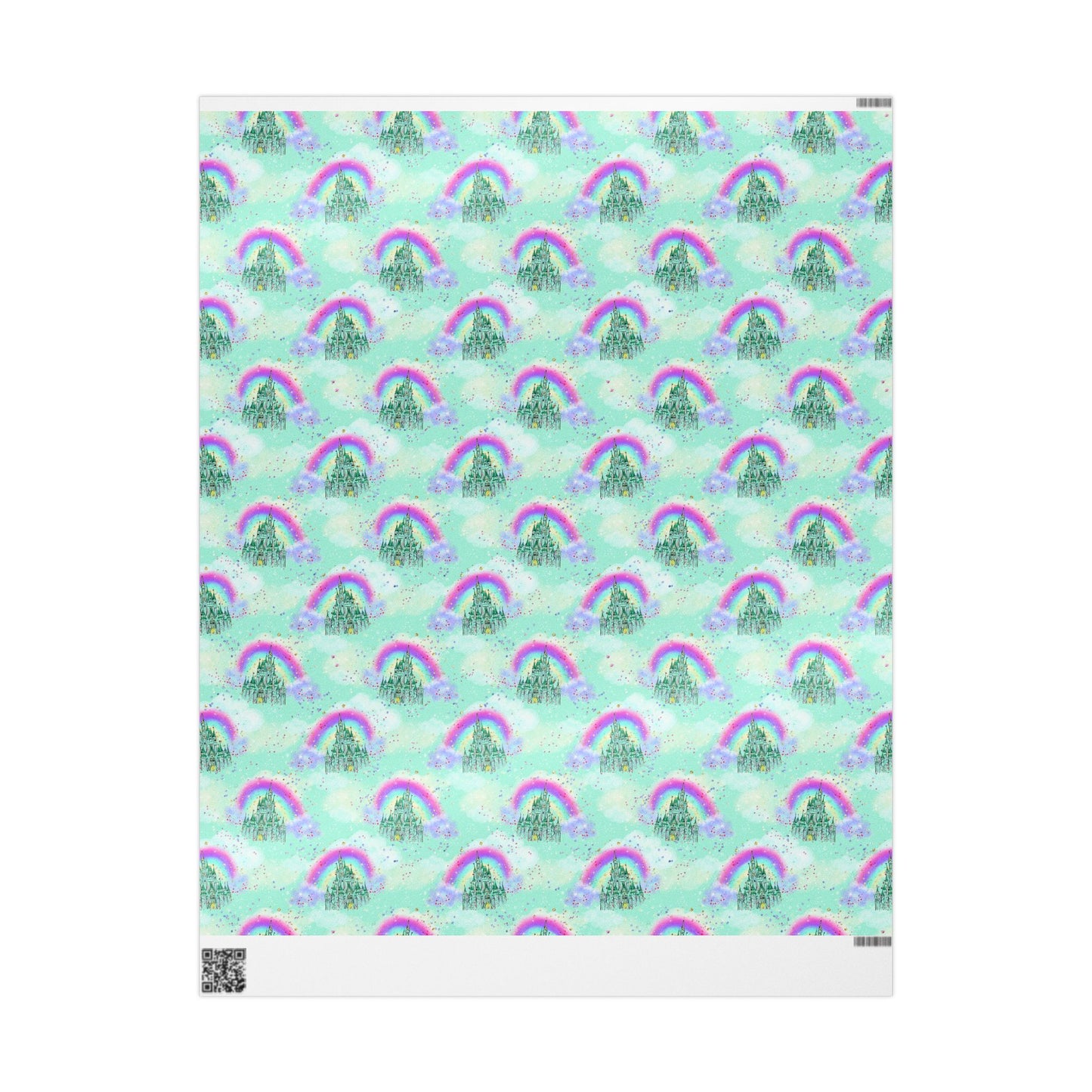 Over the Rainbow Castle and Rainbow Wrapping Paper Roll