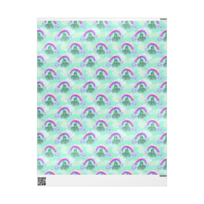 Over the Rainbow Castle and Rainbow Wrapping Paper Roll