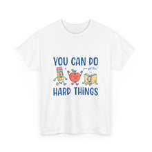 "You Can Do Hard Things" Back to  School Tee with Cute Characters