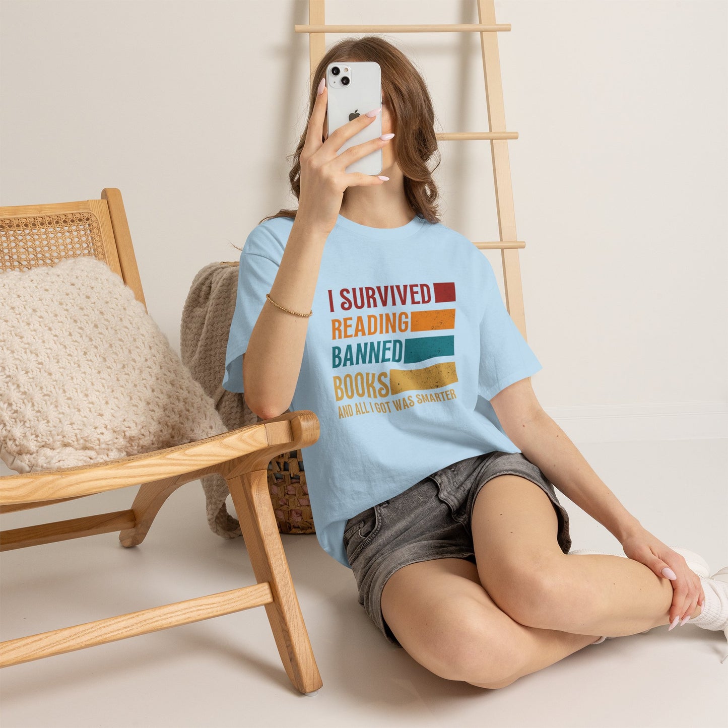 I Survived Reading Banned Books T-Shirt — Funny Reader Freedom Tee