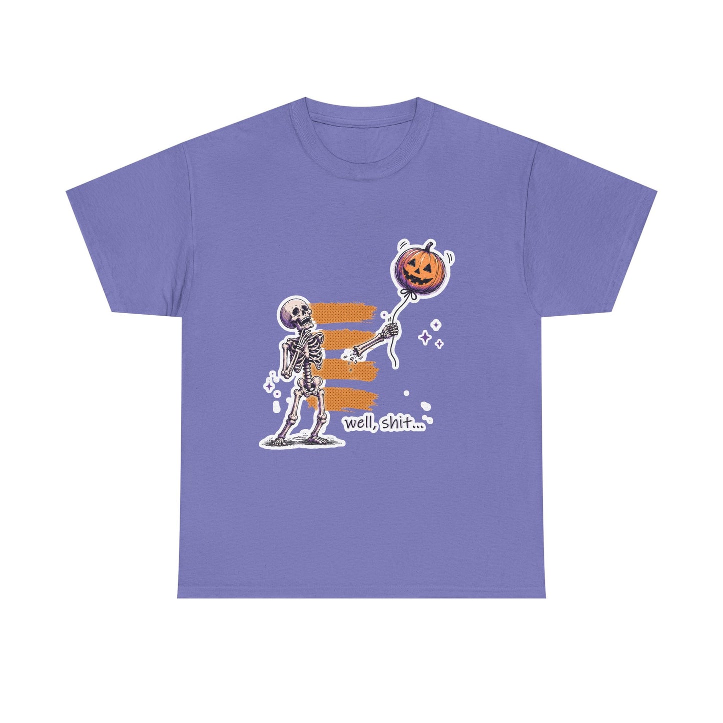 Funny Skeleton -  Well, shit... - Unisex Heavy Cotton Tee