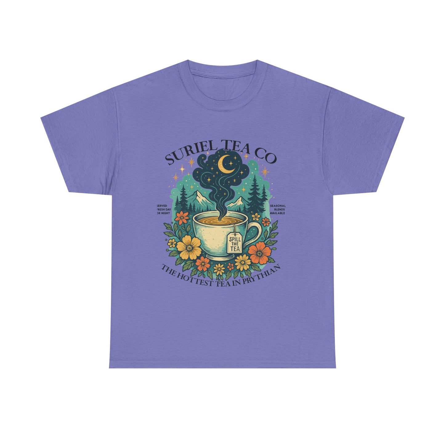 Suriel Tea Co. Vintage Tea Cup T-Shirt  Graphic Tee