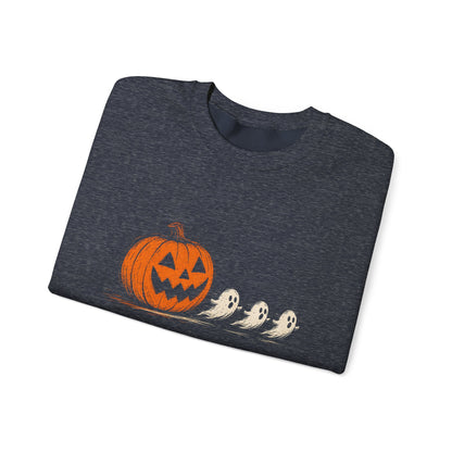 Halloween Pumpkin & Ghosts Crewneck Sweatshirt