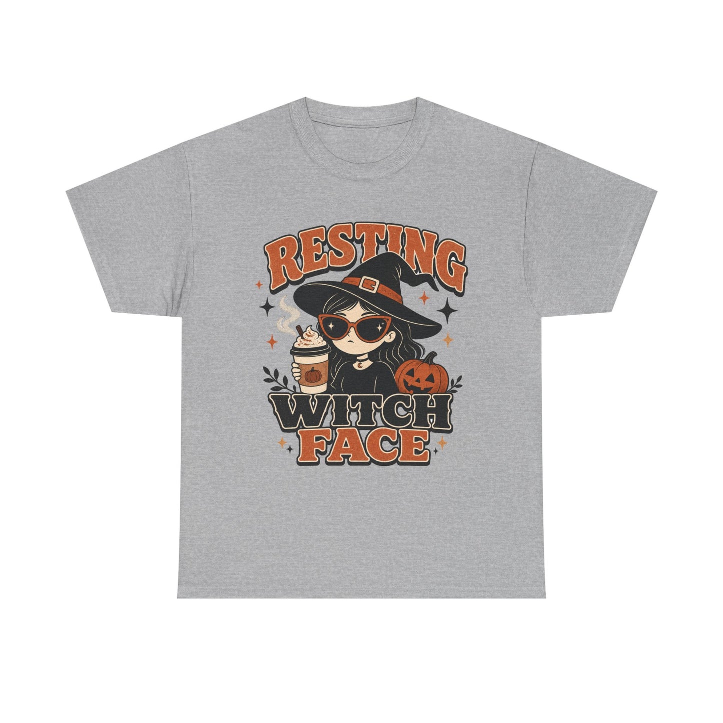 Resting Witch Face T-Shirt – Cute Halloween Witch Coffee Tee