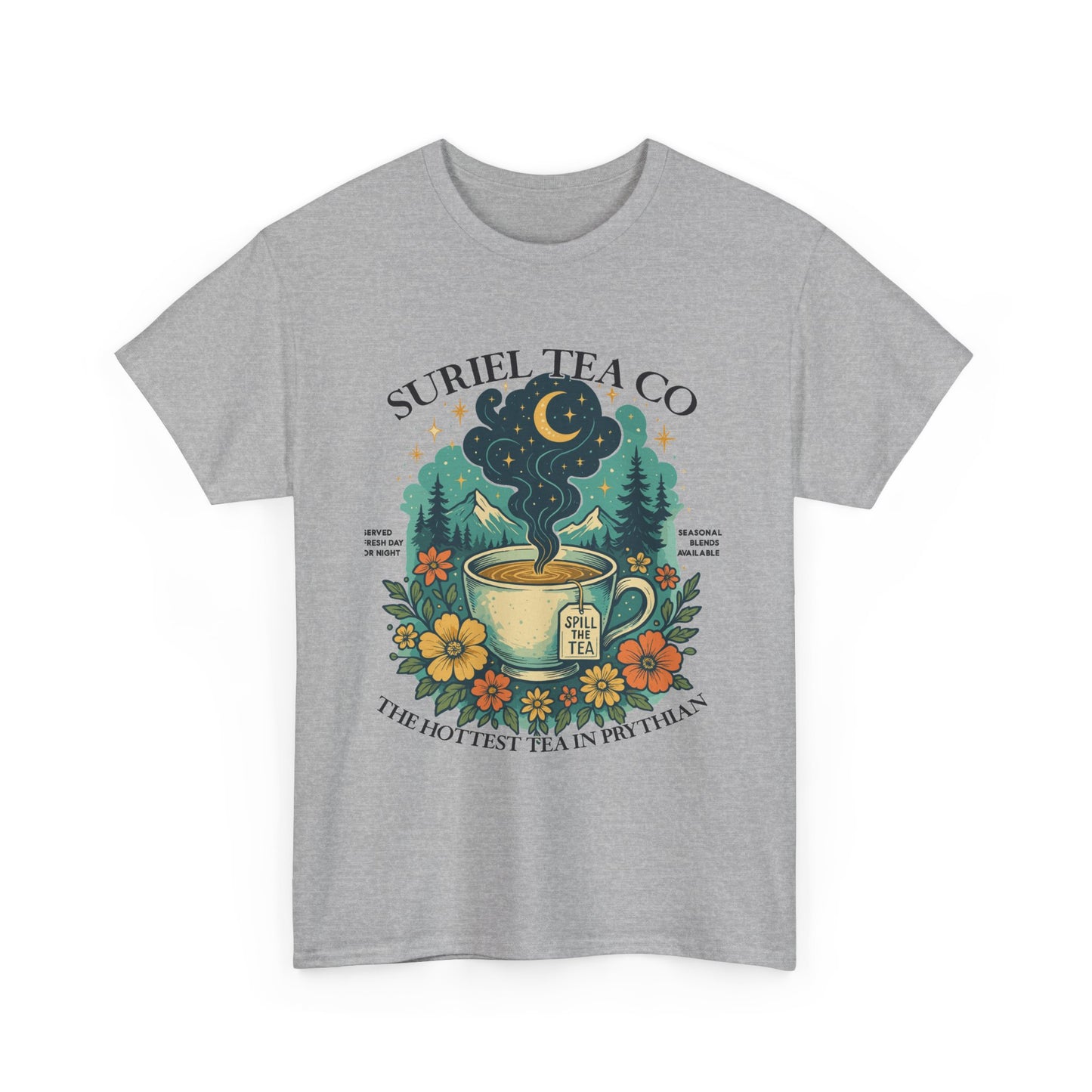 Suriel Tea Co. Vintage Tea Cup T-Shirt  Graphic Tee